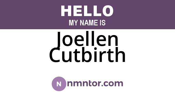 Joellen Cutbirth