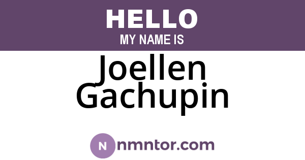 Joellen Gachupin