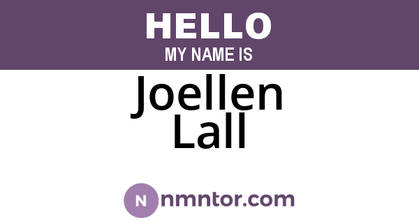 Joellen Lall