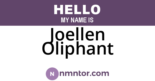 Joellen Oliphant