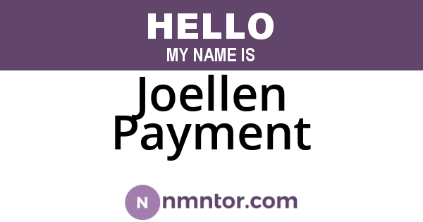 Joellen Payment