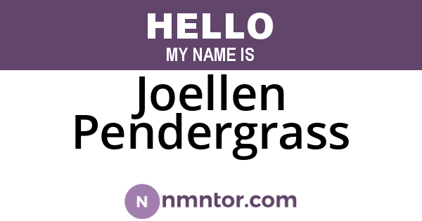 Joellen Pendergrass