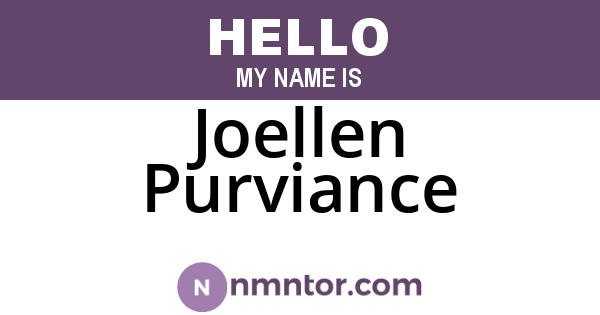 Joellen Purviance