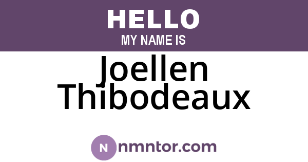 Joellen Thibodeaux