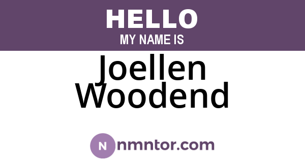 Joellen Woodend