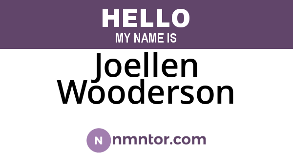 Joellen Wooderson