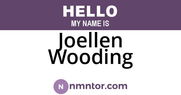 Joellen Wooding