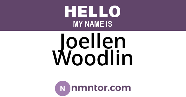 Joellen Woodlin