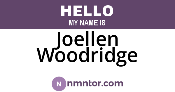 Joellen Woodridge
