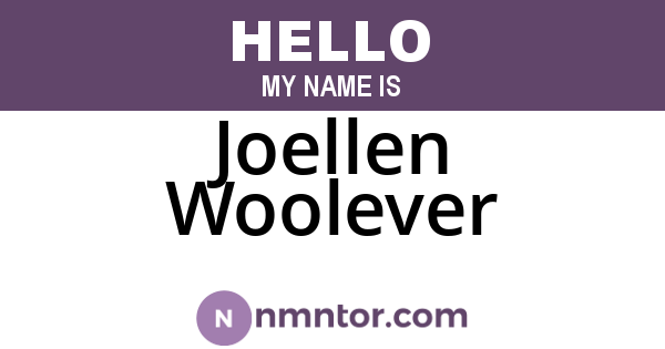 Joellen Woolever