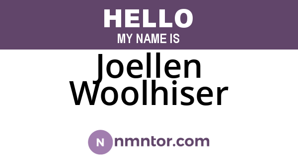 Joellen Woolhiser