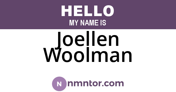 Joellen Woolman