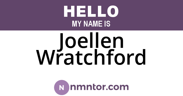 Joellen Wratchford