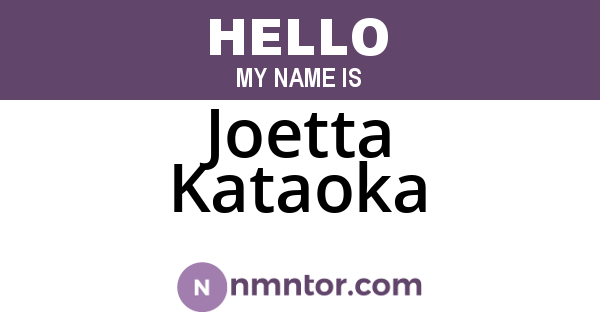 Joetta Kataoka