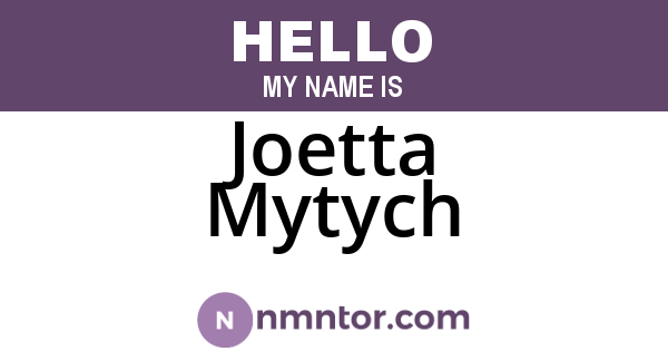 Joetta Mytych