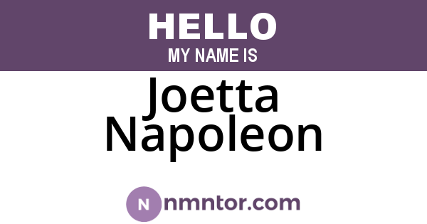 Joetta Napoleon