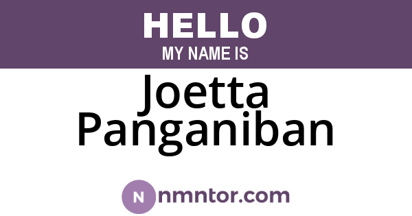 Joetta Panganiban
