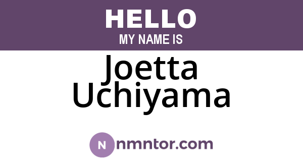 Joetta Uchiyama