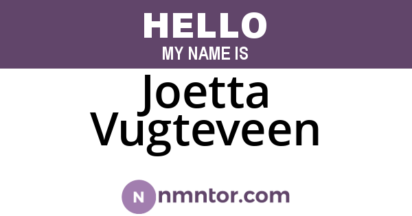 Joetta Vugteveen