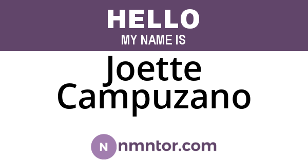 Joette Campuzano