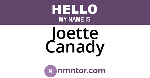 Joette Canady