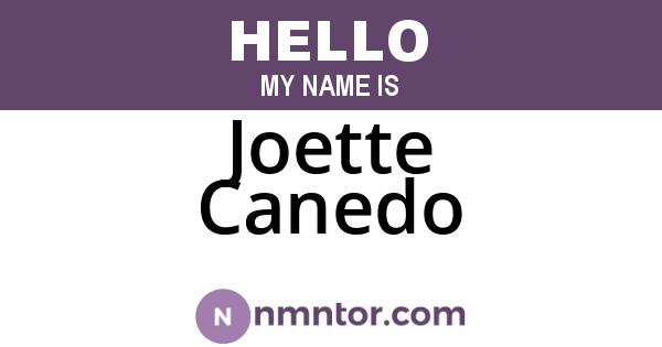 Joette Canedo