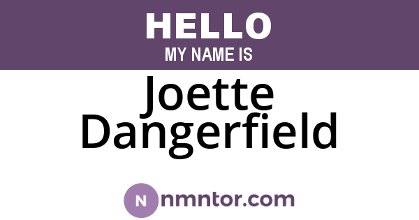 Joette Dangerfield
