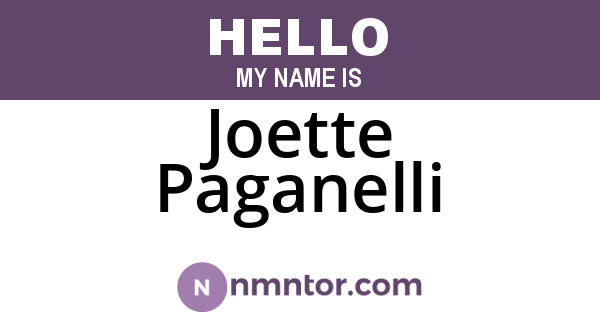 Joette Paganelli