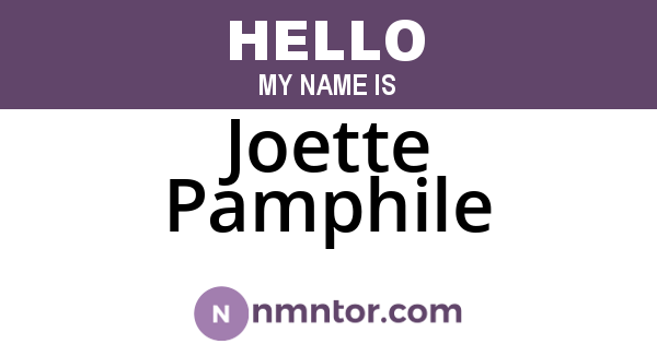 Joette Pamphile