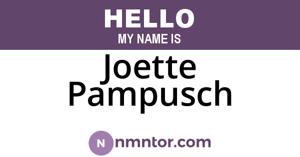 Joette Pampusch
