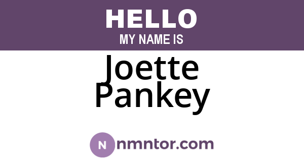 Joette Pankey