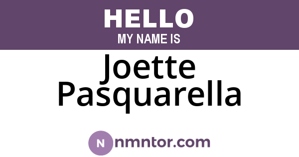 Joette Pasquarella