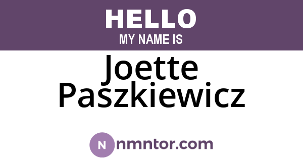 Joette Paszkiewicz