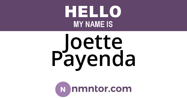 Joette Payenda