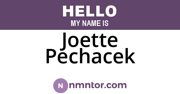 Joette Pechacek