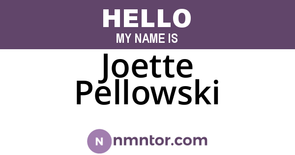 Joette Pellowski