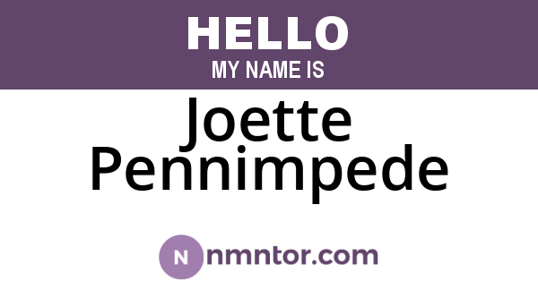 Joette Pennimpede