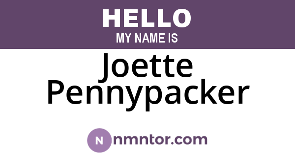 Joette Pennypacker