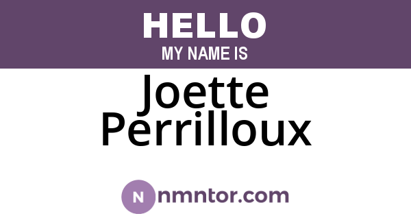 Joette Perrilloux