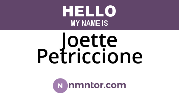Joette Petriccione