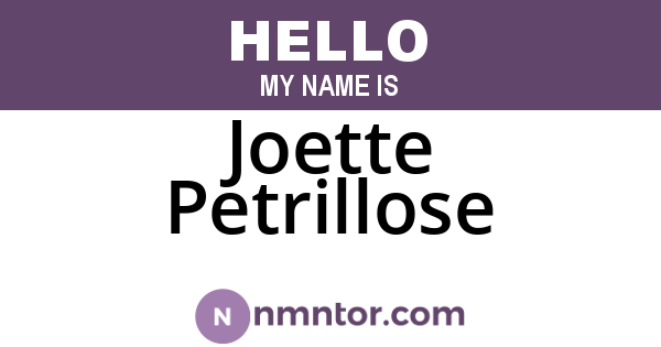 Joette Petrillose