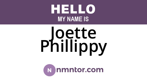 Joette Phillippy