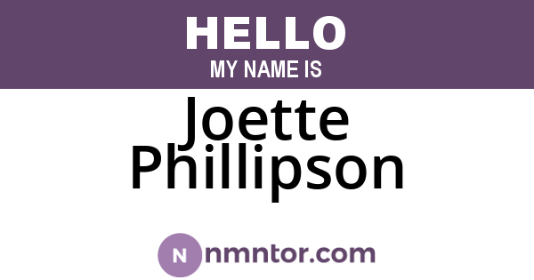 Joette Phillipson