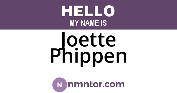Joette Phippen