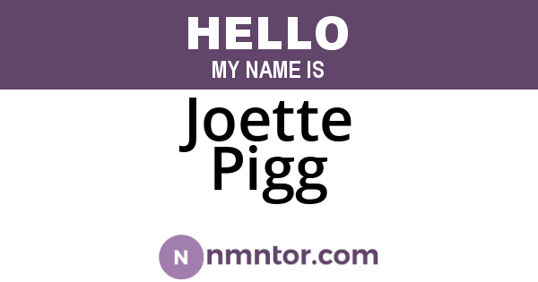 Joette Pigg