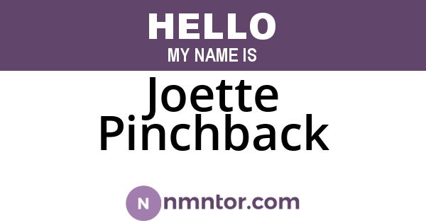 Joette Pinchback