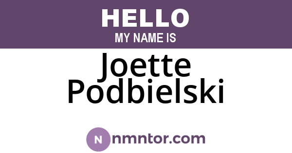 Joette Podbielski
