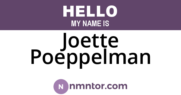 Joette Poeppelman