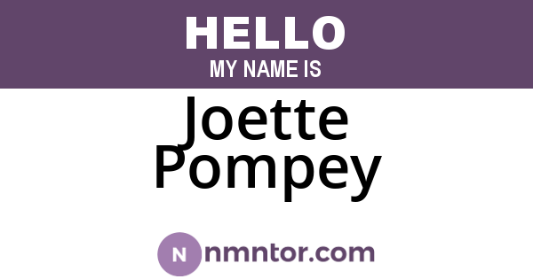 Joette Pompey