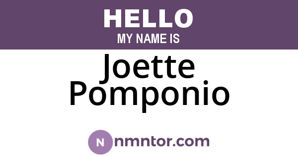 Joette Pomponio